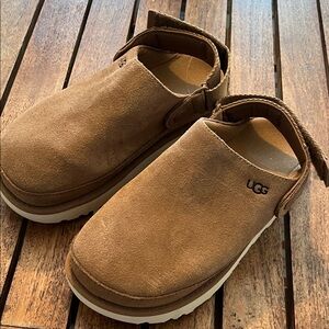 NWOT UGG Women's Goldenstar Clog Chestnut Suede Slip-On Clog Sz 5.5 no box